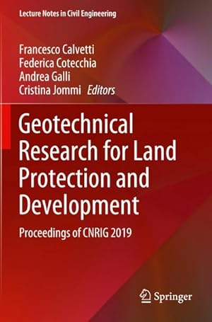 Immagine del venditore per Geotechnical Research for Land Protection and Development venduto da BuchWeltWeit Ludwig Meier e.K.