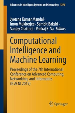 Imagen del vendedor de Computational Intelligence and Machine Learning a la venta por BuchWeltWeit Ludwig Meier e.K.
