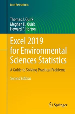 Imagen del vendedor de Excel 2019 for Environmental Sciences Statistics a la venta por BuchWeltWeit Ludwig Meier e.K.
