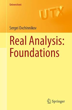 Image du vendeur pour Real Analysis: Foundations mis en vente par BuchWeltWeit Ludwig Meier e.K.