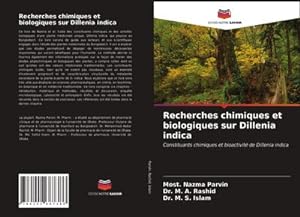 Seller image for Recherches chimiques et biologiques sur Dillenia indica for sale by BuchWeltWeit Ludwig Meier e.K.