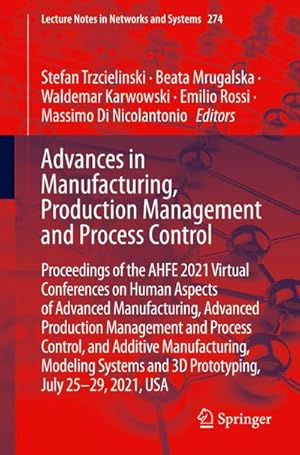 Imagen del vendedor de Advances in Manufacturing, Production Management and Process Control a la venta por BuchWeltWeit Ludwig Meier e.K.