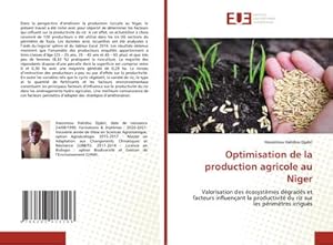 Bild des Verkufers fr Optimisation de la production agricole au Niger zum Verkauf von BuchWeltWeit Ludwig Meier e.K.