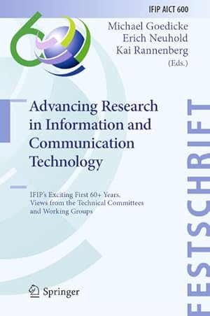 Immagine del venditore per Advancing Research in Information and Communication Technology venduto da BuchWeltWeit Ludwig Meier e.K.