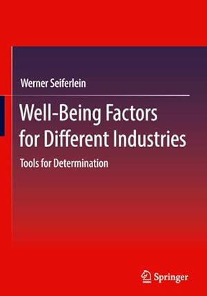 Immagine del venditore per Well-Being Factors for Different Industries venduto da BuchWeltWeit Ludwig Meier e.K.