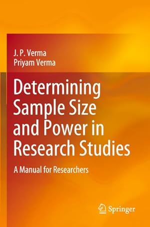 Seller image for Determining Sample Size and Power in Research Studies for sale by BuchWeltWeit Ludwig Meier e.K.