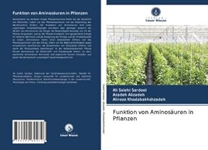 Bild des Verkufers fr Funktion von Aminosuren in Pflanzen zum Verkauf von BuchWeltWeit Ludwig Meier e.K.