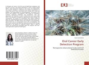 Imagen del vendedor de Oral Cancer Early Detection Program a la venta por BuchWeltWeit Ludwig Meier e.K.