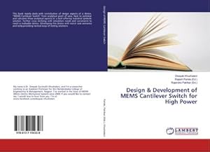 Seller image for Design & Development of MEMS Cantilever Switch for High Power for sale by BuchWeltWeit Ludwig Meier e.K.