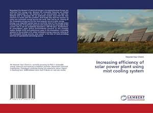 Bild des Verkufers fr Increasing efficiency of solar power plant using mist cooling system zum Verkauf von BuchWeltWeit Ludwig Meier e.K.