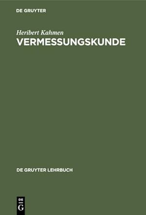 Seller image for Vermessungskunde for sale by BuchWeltWeit Ludwig Meier e.K.