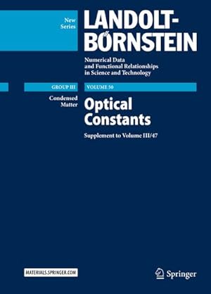 Image du vendeur pour Optical Constants mis en vente par BuchWeltWeit Ludwig Meier e.K.