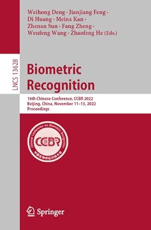 Seller image for Biometric Recognition for sale by BuchWeltWeit Ludwig Meier e.K.