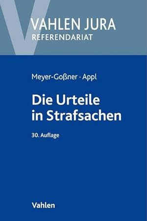 Seller image for Die Urteile in Strafsachen for sale by BuchWeltWeit Ludwig Meier e.K.