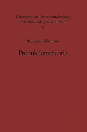 Seller image for Produktionstheorie for sale by BuchWeltWeit Ludwig Meier e.K.