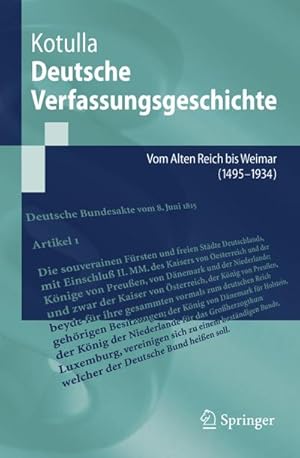 Image du vendeur pour Deutsche Verfassungsgeschichte mis en vente par BuchWeltWeit Ludwig Meier e.K.