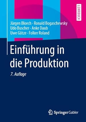 Image du vendeur pour Einfhrung in die Produktion mis en vente par BuchWeltWeit Ludwig Meier e.K.