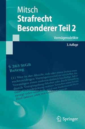 Imagen del vendedor de Strafrecht, Besonderer Teil 2 a la venta por BuchWeltWeit Ludwig Meier e.K.