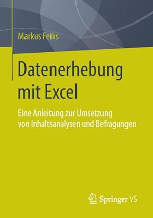 Bild des Verkufers fr Datenerhebung mit Excel zum Verkauf von BuchWeltWeit Ludwig Meier e.K.