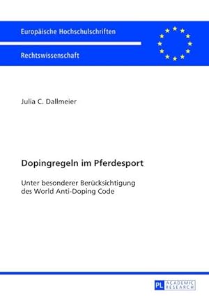 Seller image for Dopingregeln im Pferdesport for sale by BuchWeltWeit Ludwig Meier e.K.