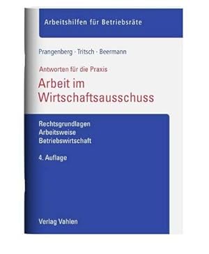 Imagen del vendedor de Arbeit im Wirtschaftsausschuss a la venta por BuchWeltWeit Ludwig Meier e.K.