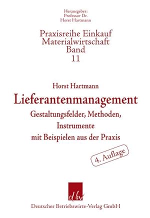 Imagen del vendedor de Lieferantenmanagement. a la venta por BuchWeltWeit Ludwig Meier e.K.