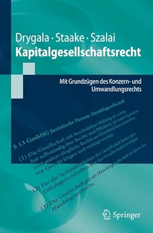 Bild des Verkufers fr Kapitalgesellschaftsrecht zum Verkauf von BuchWeltWeit Ludwig Meier e.K.