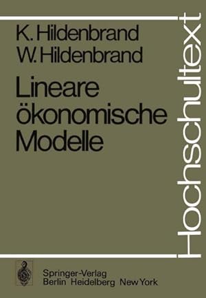Seller image for Lineare konomische Modelle for sale by BuchWeltWeit Ludwig Meier e.K.