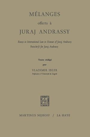 Image du vendeur pour Mlanges Offerts  Juraj Andrassy mis en vente par BuchWeltWeit Ludwig Meier e.K.