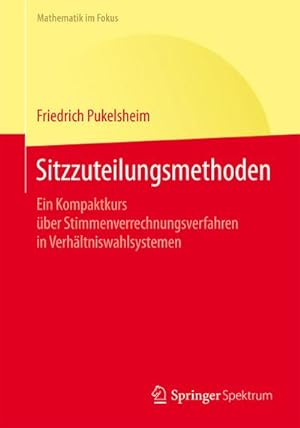 Seller image for Sitzzuteilungsmethoden for sale by BuchWeltWeit Ludwig Meier e.K.