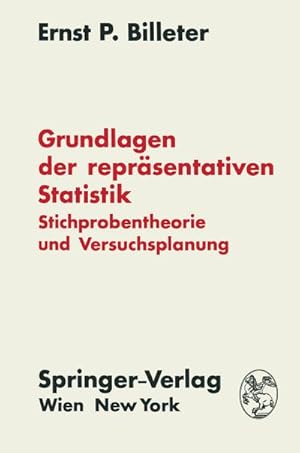 Imagen del vendedor de Grundlagen der reprsentativen Statistik a la venta por BuchWeltWeit Ludwig Meier e.K.