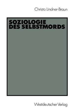 Seller image for Soziologie des Selbstmords for sale by BuchWeltWeit Ludwig Meier e.K.