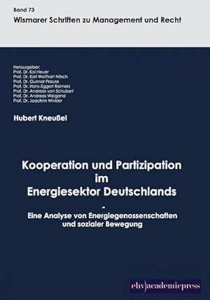 Seller image for Kooperation und Partizipation im Energiesektor Deutschlands for sale by BuchWeltWeit Ludwig Meier e.K.