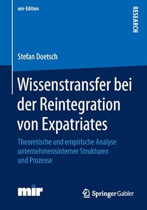 Seller image for Wissenstransfer bei der Reintegration von Expatriates for sale by BuchWeltWeit Ludwig Meier e.K.