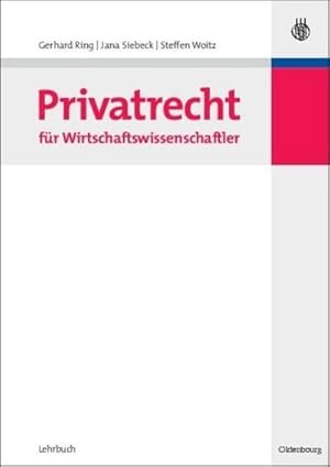 Seller image for Privatrecht fr Wirtschaftswissenschaftler for sale by BuchWeltWeit Ludwig Meier e.K.