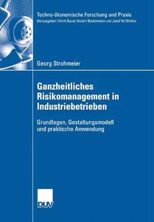 Seller image for Ganzheitliches Risikomanagement in Industriebetrieben for sale by BuchWeltWeit Ludwig Meier e.K.