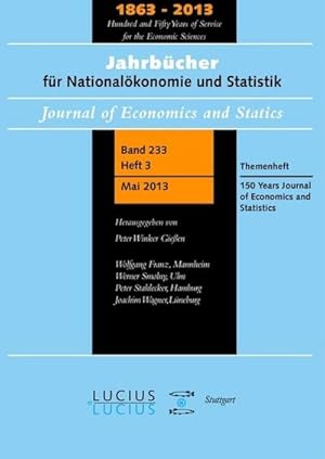Seller image for 150 Years Journal of Economics and Statistics for sale by BuchWeltWeit Ludwig Meier e.K.