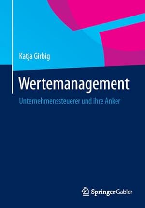 Seller image for Wertemanagement for sale by BuchWeltWeit Ludwig Meier e.K.