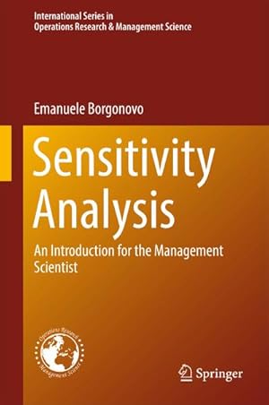 Seller image for Sensitivity Analysis for sale by BuchWeltWeit Ludwig Meier e.K.