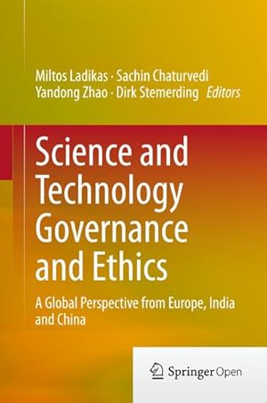 Imagen del vendedor de Science and Technology Governance and Ethics a la venta por BuchWeltWeit Ludwig Meier e.K.