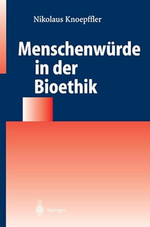 Immagine del venditore per Menschenwrde in der Bioethik venduto da BuchWeltWeit Ludwig Meier e.K.