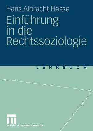 Immagine del venditore per Einfhrung in die Rechtssoziologie venduto da BuchWeltWeit Ludwig Meier e.K.