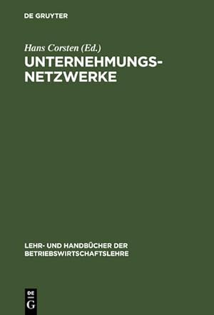 Seller image for Unternehmungsnetzwerke for sale by BuchWeltWeit Ludwig Meier e.K.
