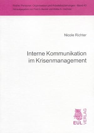 Seller image for Interne Kommunikation im Krisenmanagement for sale by BuchWeltWeit Ludwig Meier e.K.