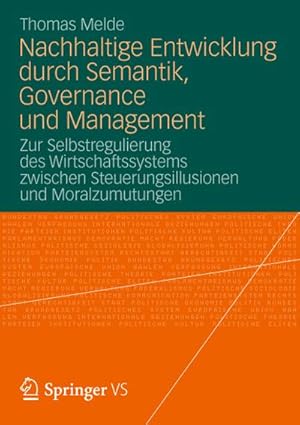 Bild des Verkufers fr Nachhaltige Entwicklung durch Semantik, Governance und Management zum Verkauf von BuchWeltWeit Ludwig Meier e.K.
