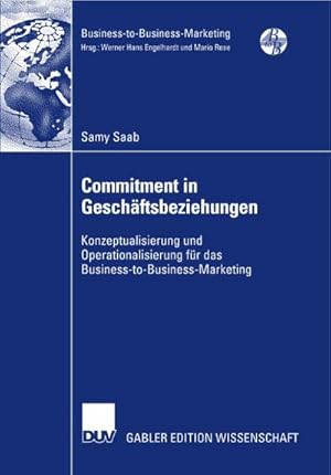 Imagen del vendedor de Commitment in Geschftsbeziehungen a la venta por BuchWeltWeit Ludwig Meier e.K.