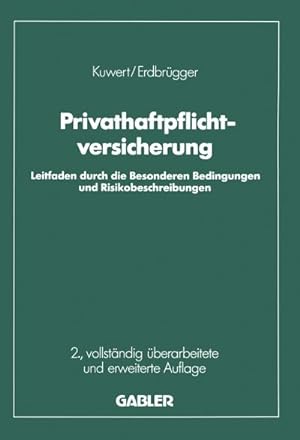 Immagine del venditore per Privat-Haftpflichtversicherung venduto da BuchWeltWeit Ludwig Meier e.K.