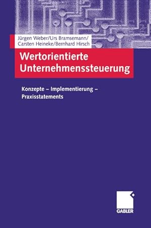 Seller image for Wertorientierte Unternehmenssteuerung for sale by BuchWeltWeit Ludwig Meier e.K.