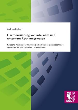 Seller image for Harmonisierung von internem und externem Rechnungswesen for sale by BuchWeltWeit Ludwig Meier e.K.