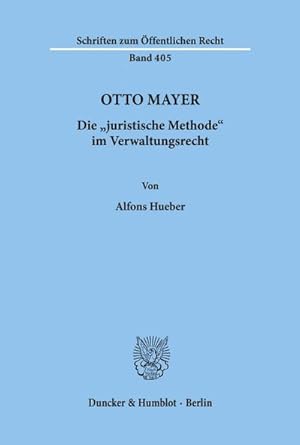 Imagen del vendedor de Otto Mayer. a la venta por BuchWeltWeit Ludwig Meier e.K.